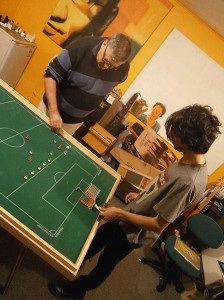 Steve looking to assert his dominance over Gordy.