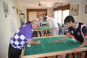 Gary Hosie and Fabrizio Coco in action