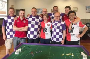 Teams finalists - Melbourne TFC (red) v Northern Falcons (purple)