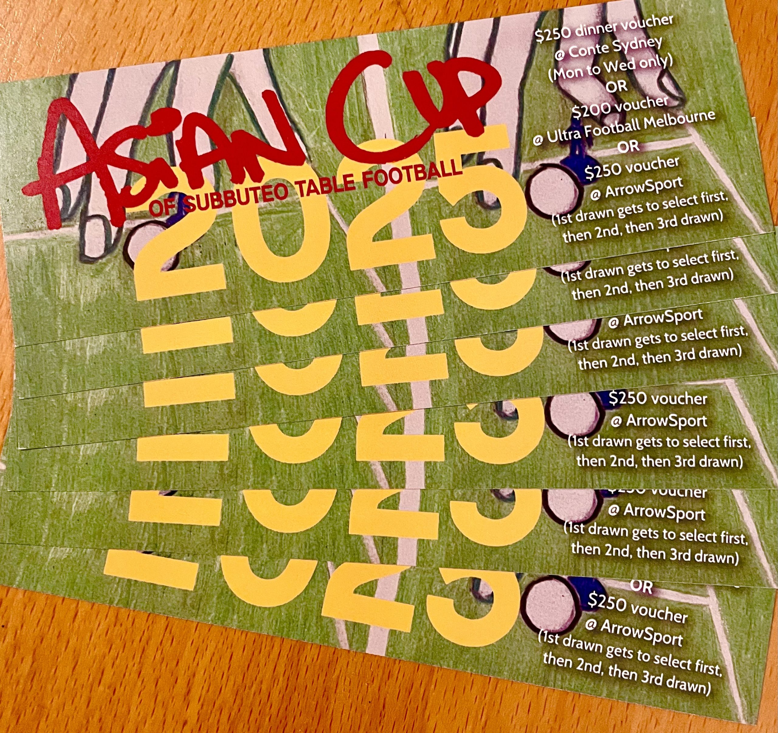Asian Cup Fundraising Raffle